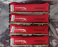 Pamięć RAM Kingston 16 GB (4x4 GB) 1600Mhz DDR3 HYPERX HX316C9SRK2/8