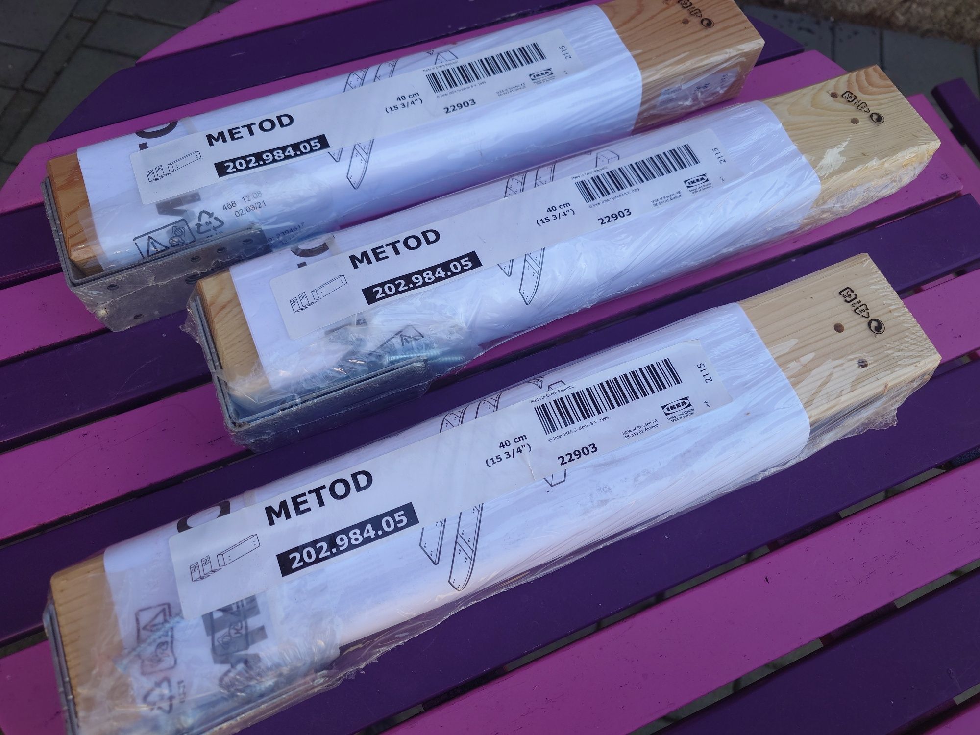 Ikea Metod 202.984.05 wspornik do wyspy kuchennej blatu 40cm NOWY 3szt