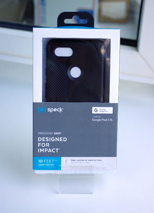 Чохол Google Pixel 3 xl Speck Presidio Grip чорний для чехол скло