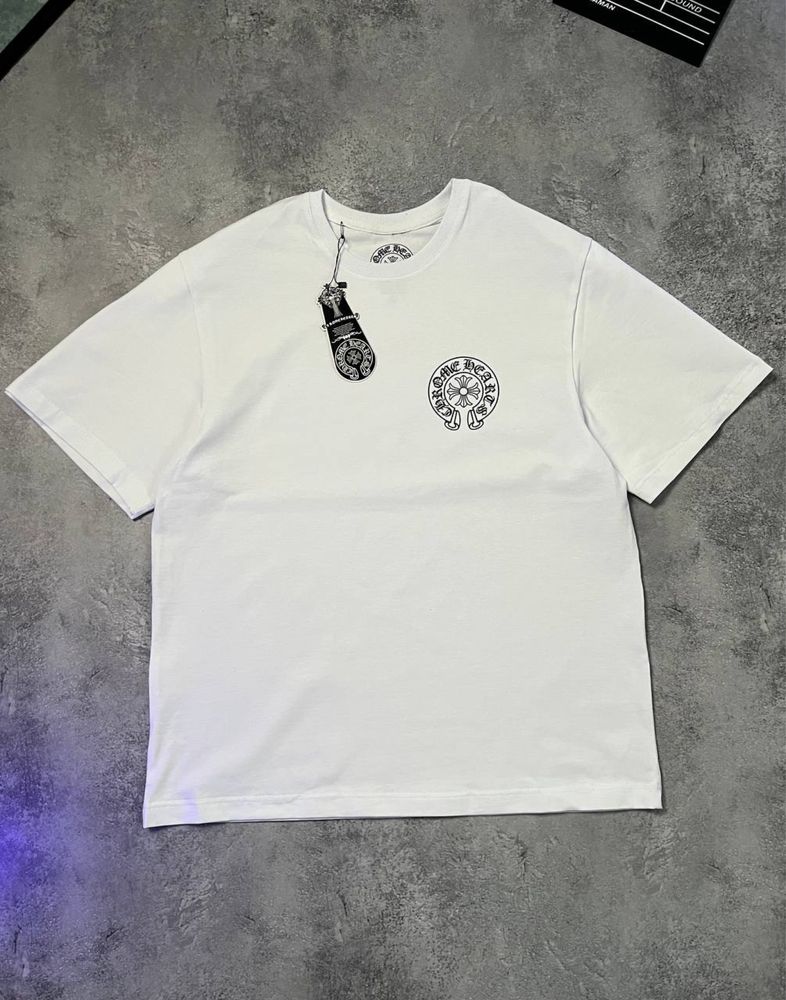 Футболка Chrome Hearts белая с бирками
