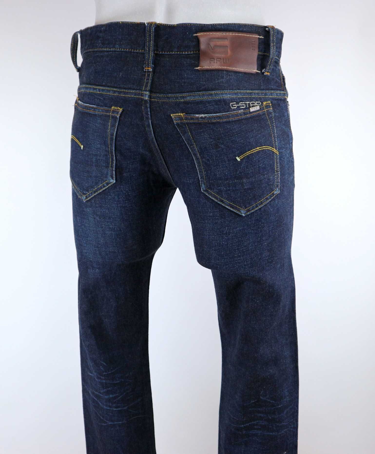 G-Star Raw 3301 Slim spodnie jeansy W31 L32 pas 2 x 40 cm