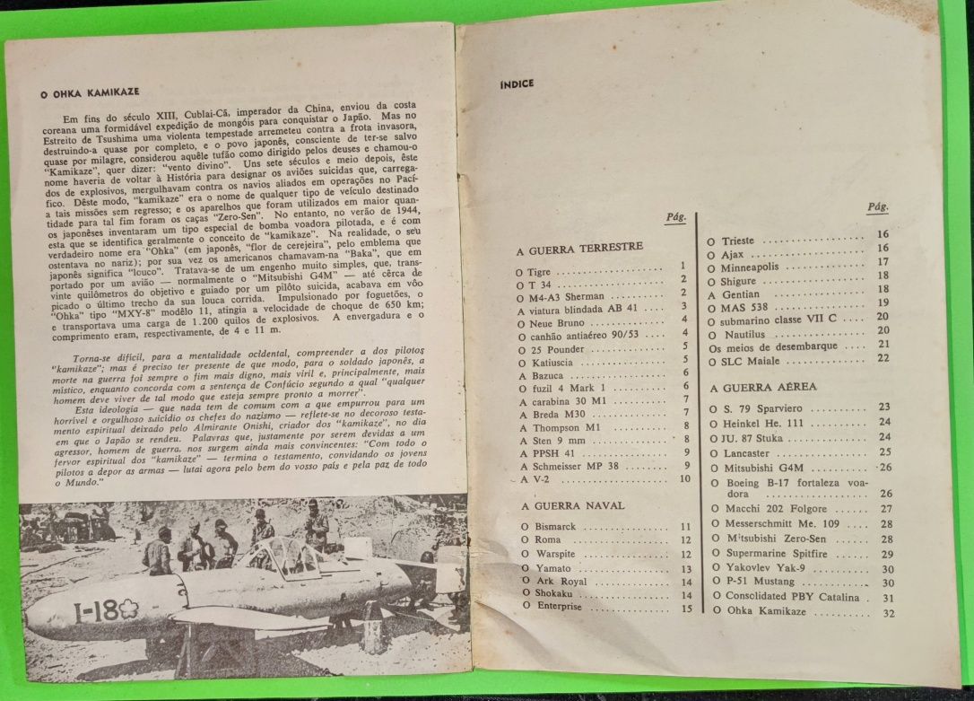 Livro PA5 - Os Principais Meios Bélicos em Terra, Mar e Ar na Segunda.