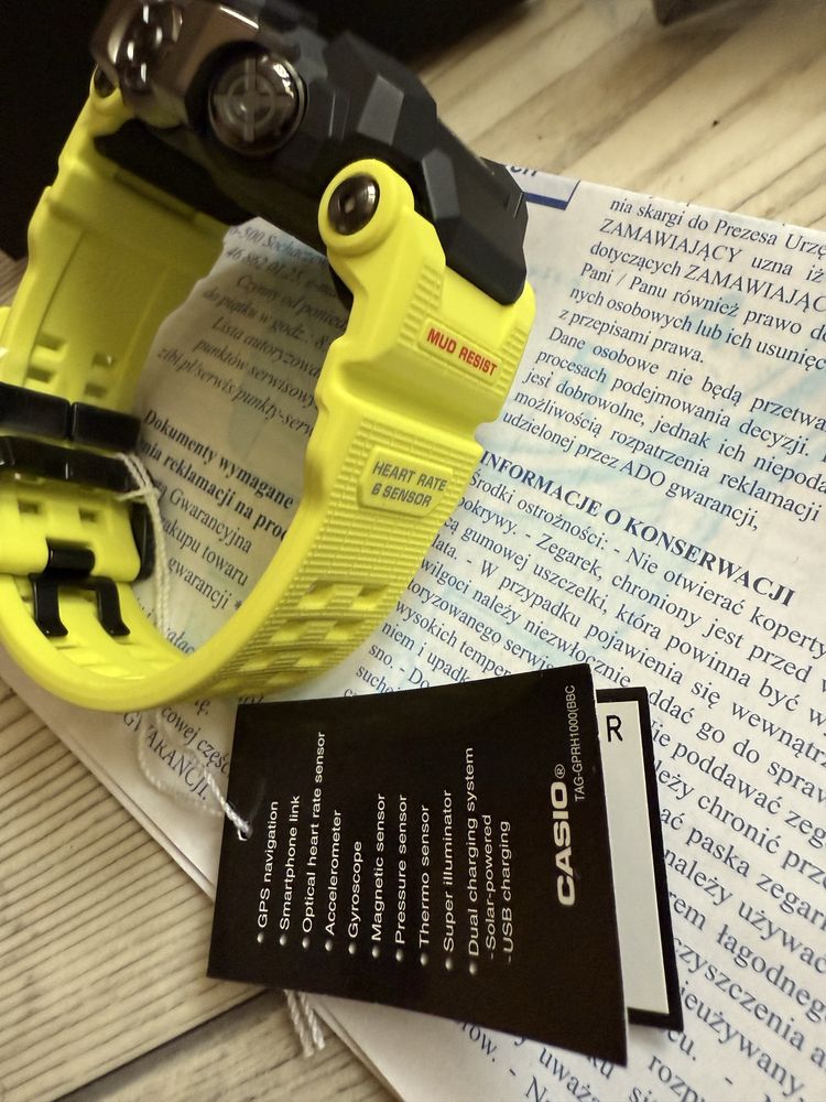 Nowy 6 lat gwarancja rachunek Casio G-shock GPR H1000RY