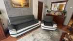 Rozkładana sofa + fotel (zestaw)
