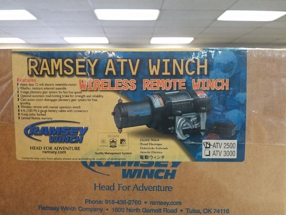 Лебедка электро американская Ramsey ATV Winches 1200кг тяга, новая