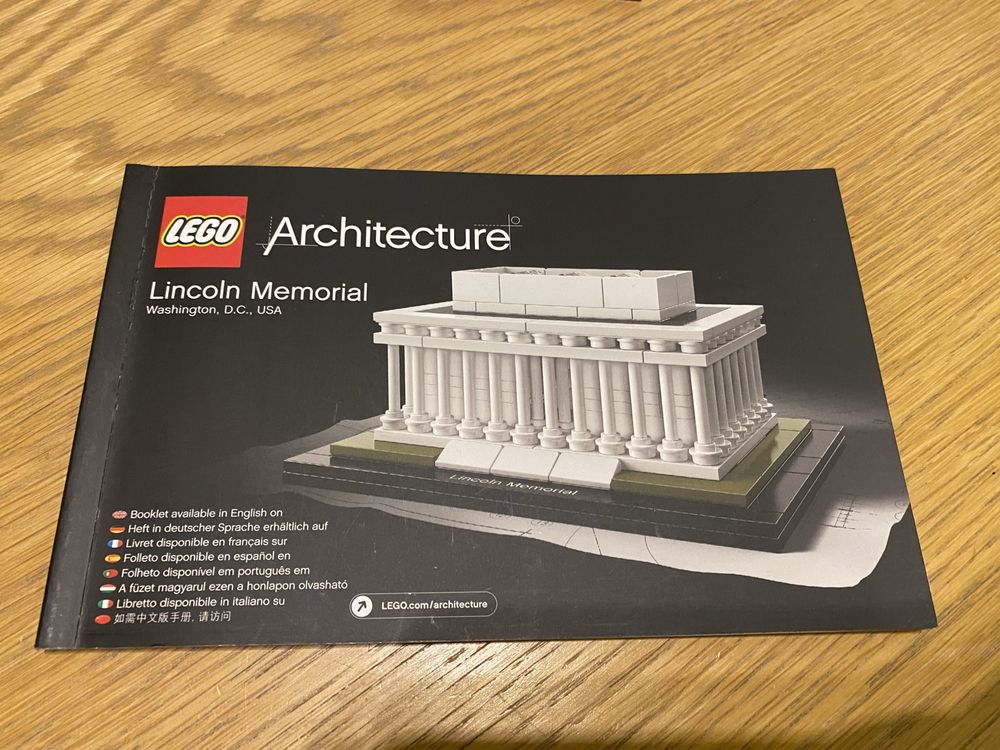 Lego Architecture 21022 Lincoln Memorial kompletny