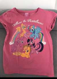Bluzeczka, koszulka dziewczęca Little Pony Rainbow 122 cm