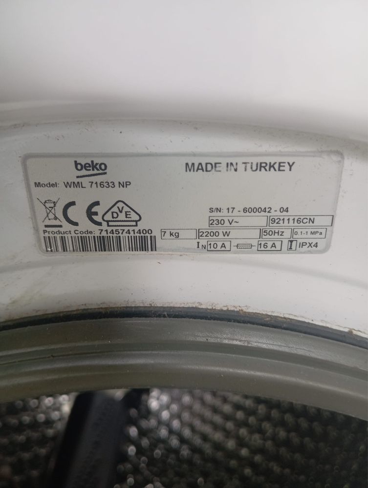 Czesci do pralki BEKO