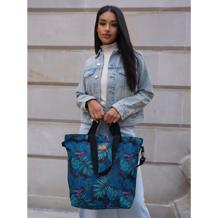 casualowa torba shopper z zewnętrzną kieszonką - rovicky