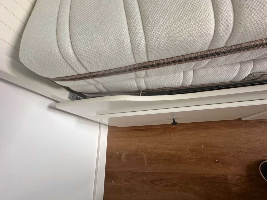 Łóżko rozkładane z 3 szufladami BIAŁE HEMNES IKEA