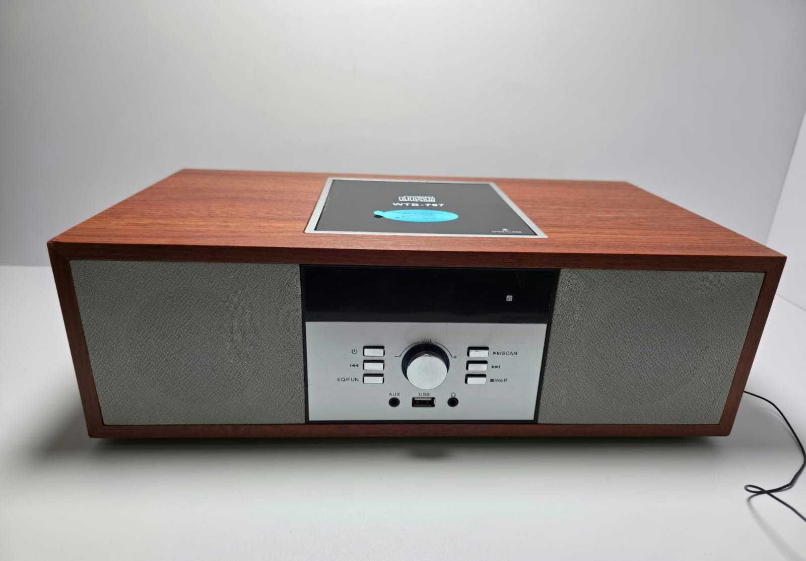 Мікросистема Hi-Fi ретро з CD-програвачем Bluetooth FM USB AUX 2x15Вт