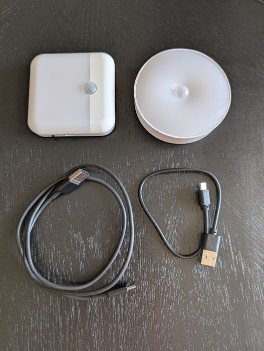 Lampka nocna na czujnik ruchu dwie sztuki