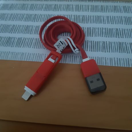 Przewod do ładowarki Apple-USB + adapter micro usc