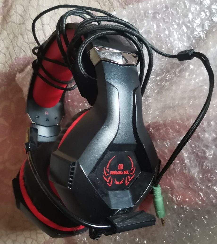 Навушники з мікрофоном REAL-EL GDX-7575MV Gaming, Jack 4Pin+адаптер 1