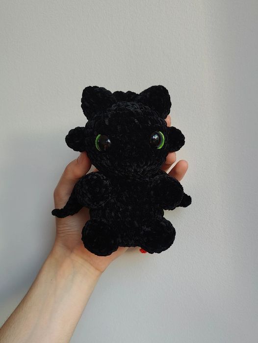 Toothless (Modelo 2) em Crochet | Amigurumi