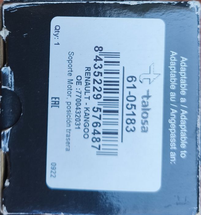 Suporte de motor traseira Scénic