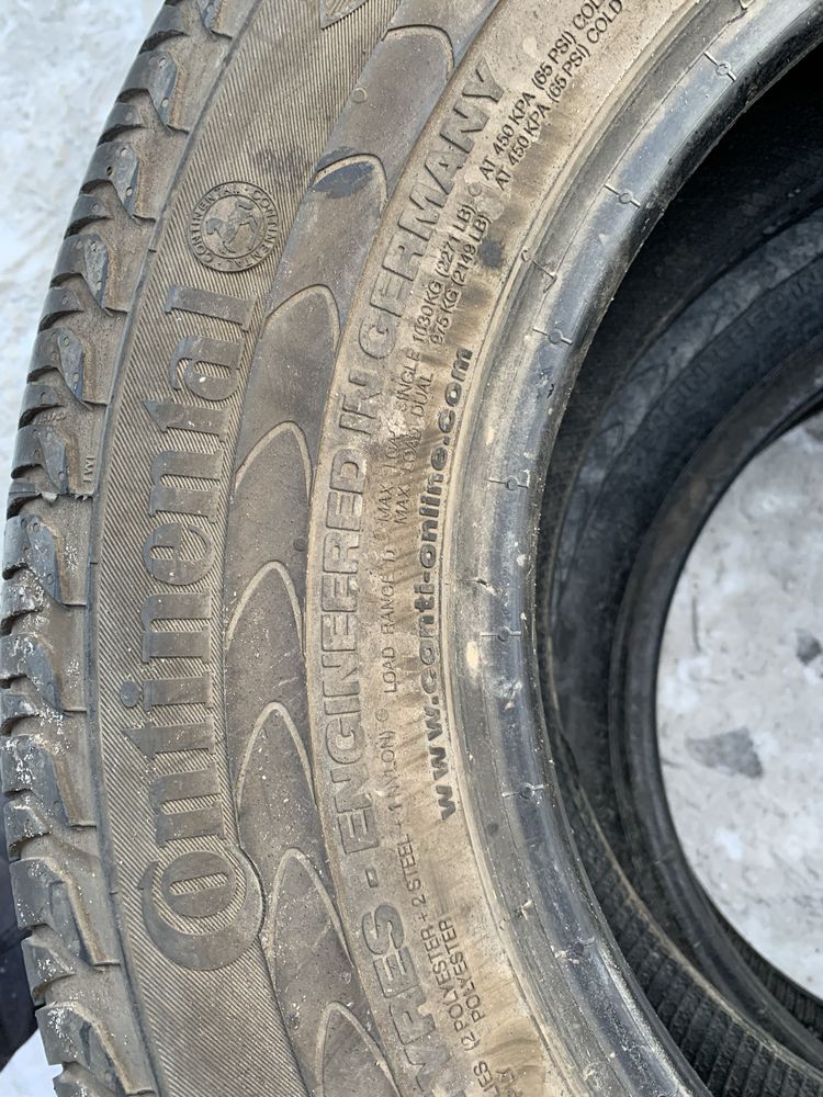 Шини 215/70 R15C Continental 7мм 2020рік 215 70 15С