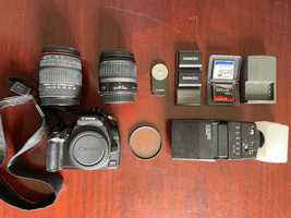 Canon 350D + Objectivas Canon e Sigma + Flash