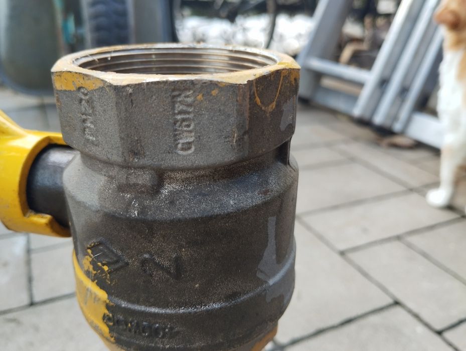 Кран кульовий DN 50 PN 20, кран шаровий латунний, труба з фланцем.