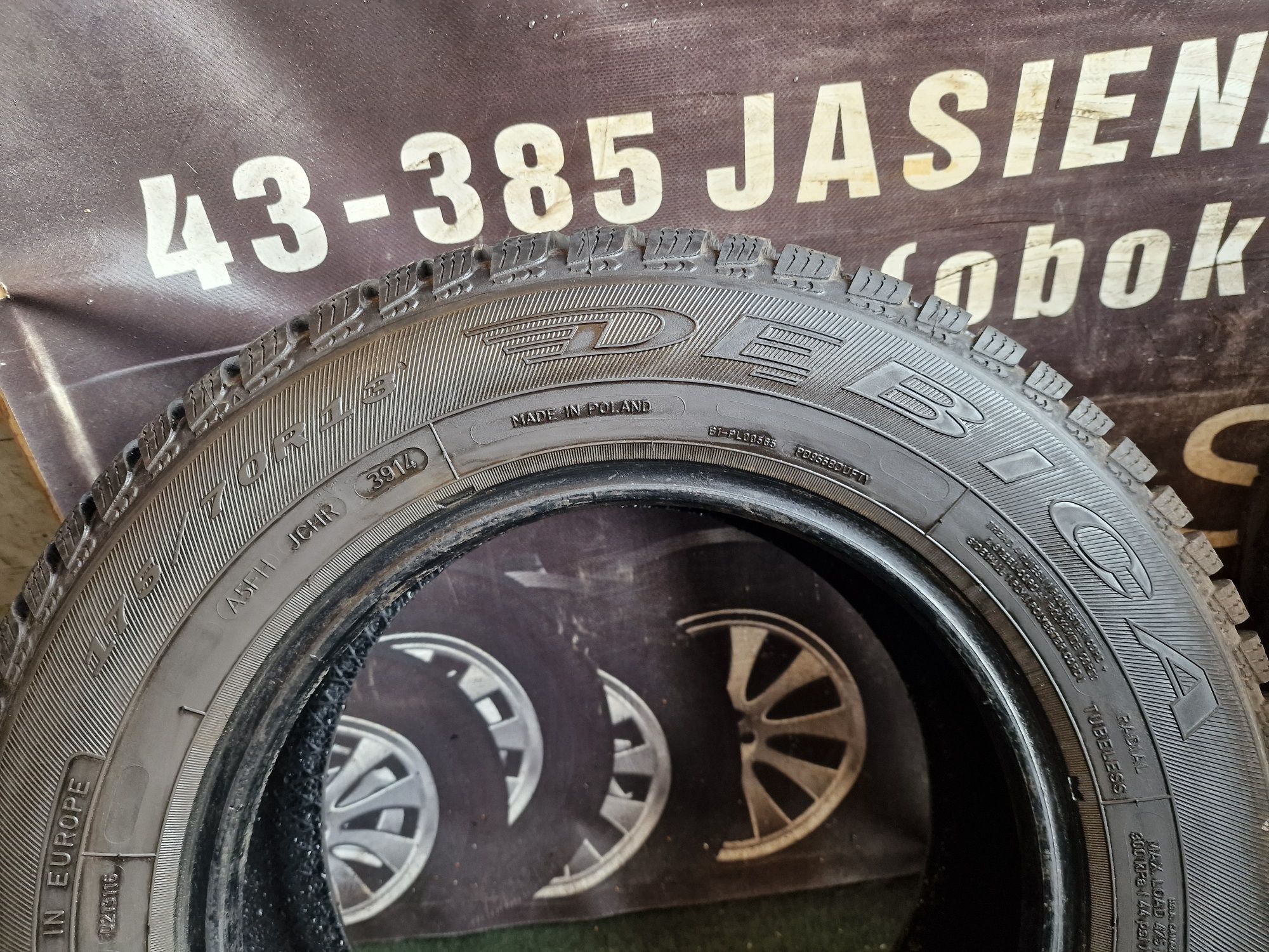 Opony zimowe 175/70/13 Dębica Komplet 7.5mm