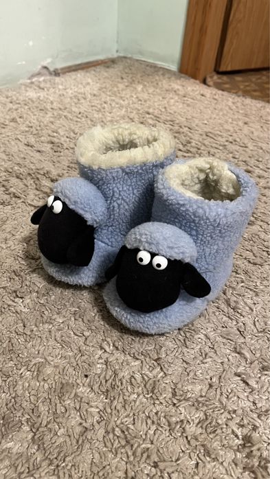 Чуні валянки тапки дитячі з овечої шерсті 15 см