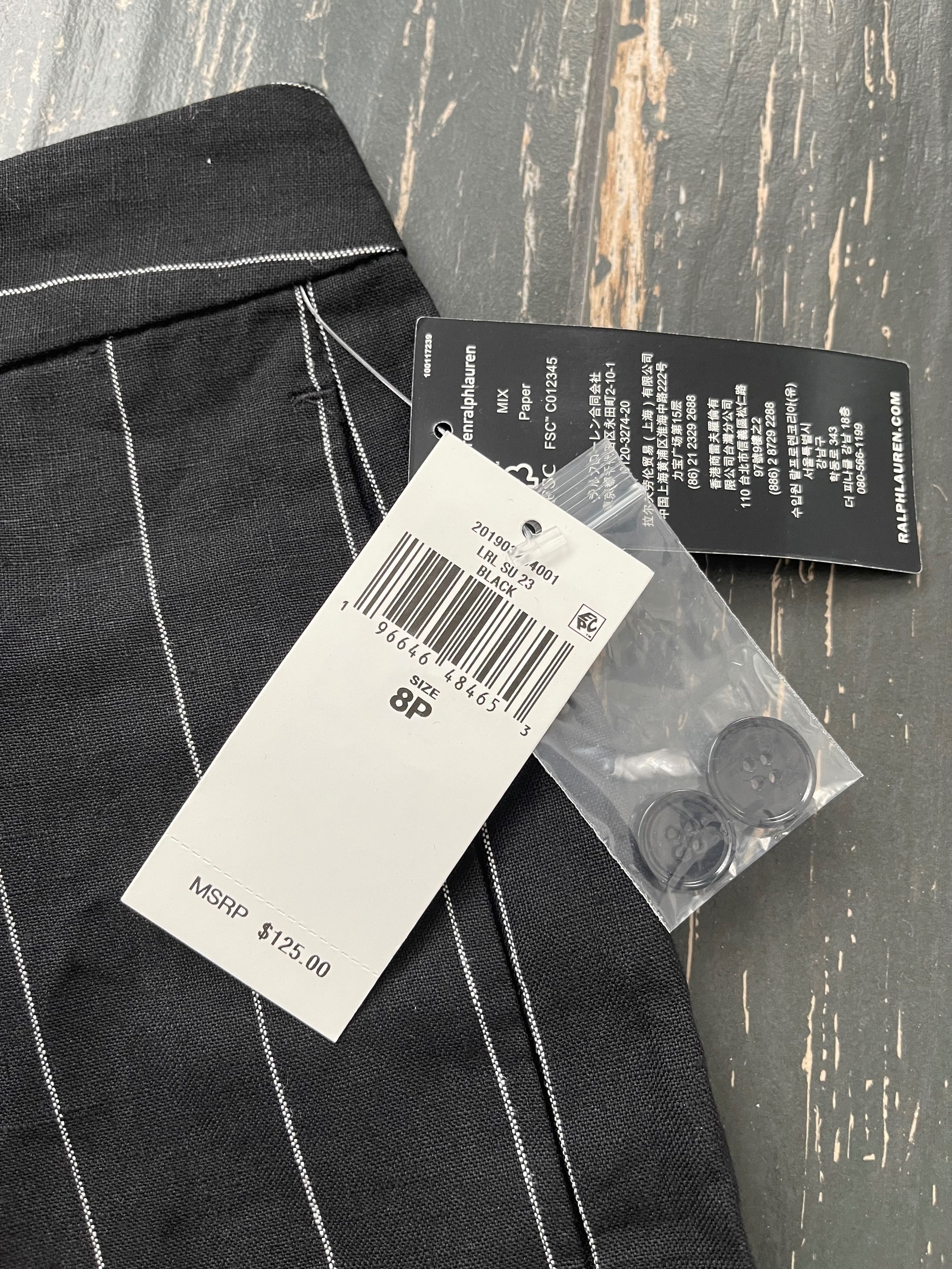 Ralph Lauren Pleated Linen Shorts. Шорти лен р М