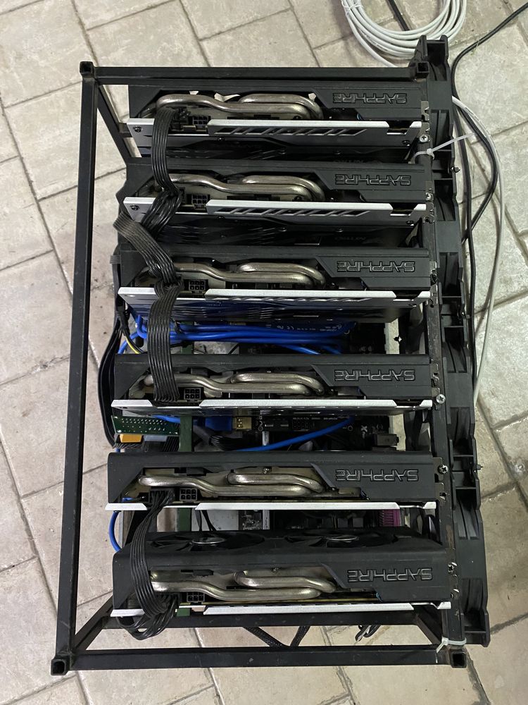 Mining rig - 4x480 8gb e 2x580 8gb