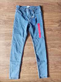 Spodnie, jeansy Sinsay. Mid waist skinny. R S/36. Nowe