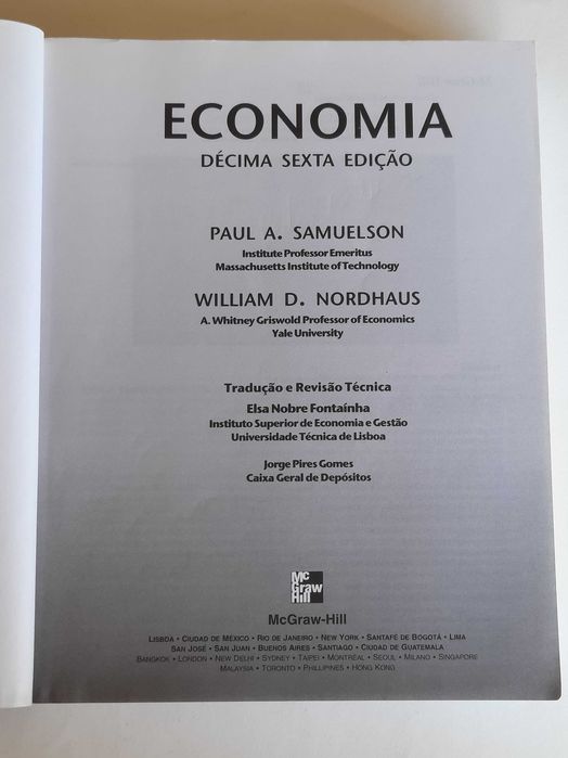 Economia -  Samuelson Nordhaus