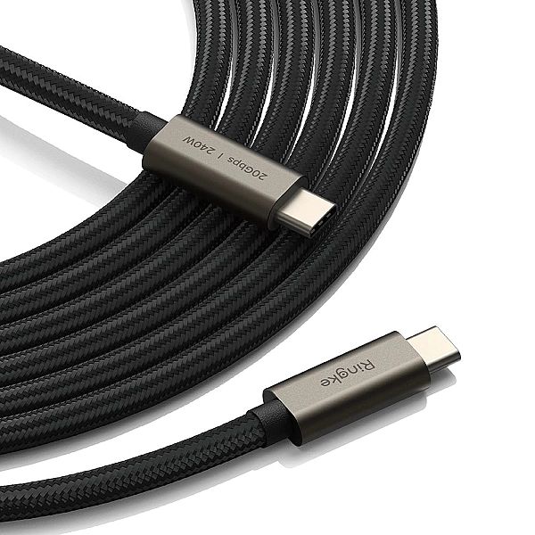 Ringke Usb 3.2 Gen 2X2 Type-C Cable Pd240W 100Cm Black
