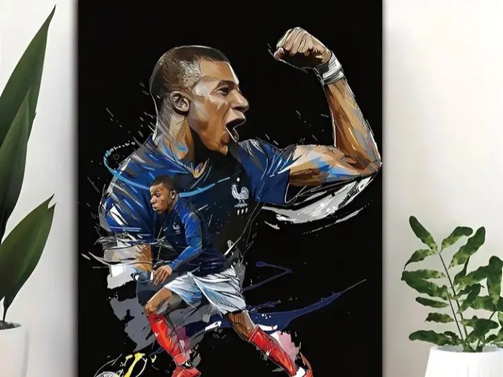 Nowy plakat na płótnie Kylian Mbappe