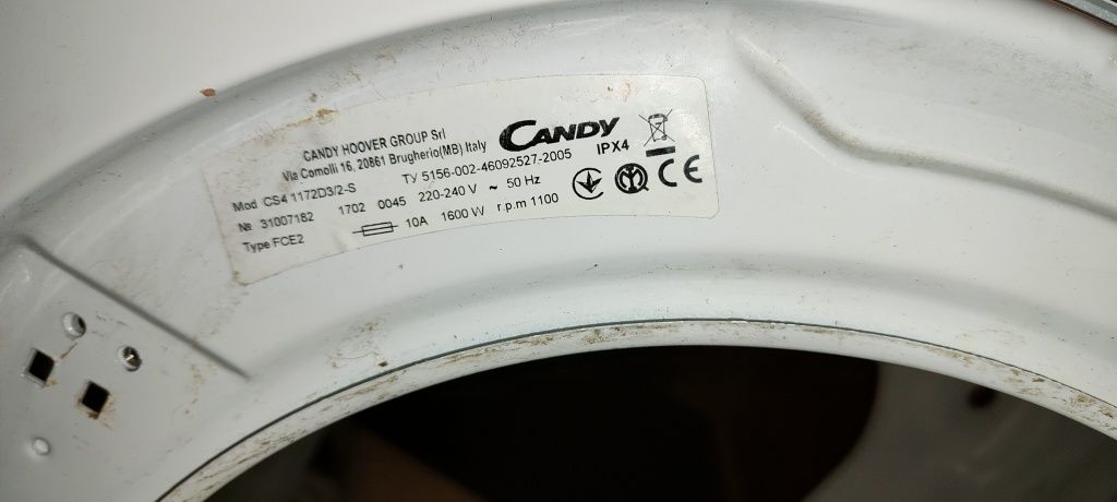 Pralka Candy Smart Super Slim- części