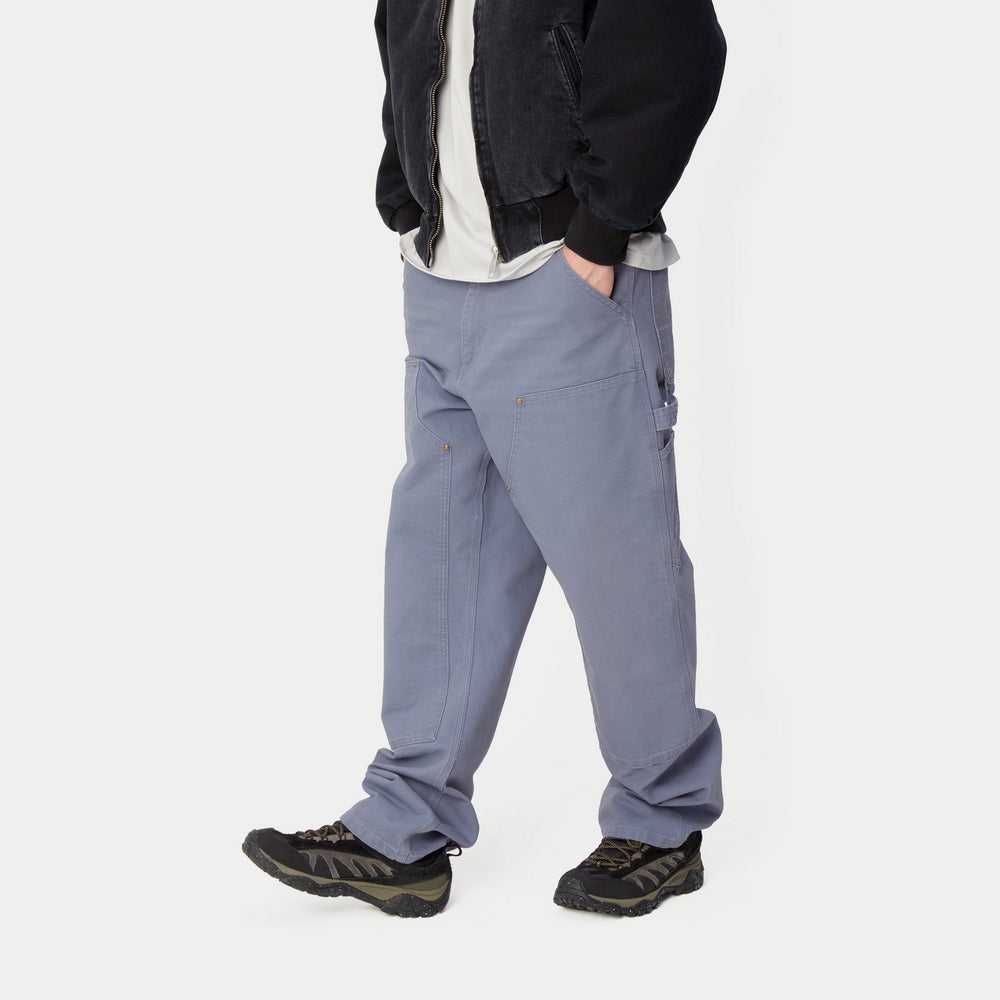 Брюки CARHARTT WIP Double Knee Pants Dearborn Canvas Rinsed Blue