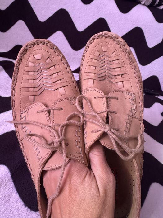 Шкіряні італійські плетені мокасини в етно стилі Bingo