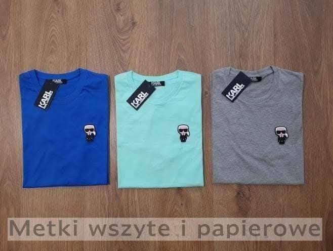Karl lagerfeld koszulki męskie M do 2xl logo wyszywane