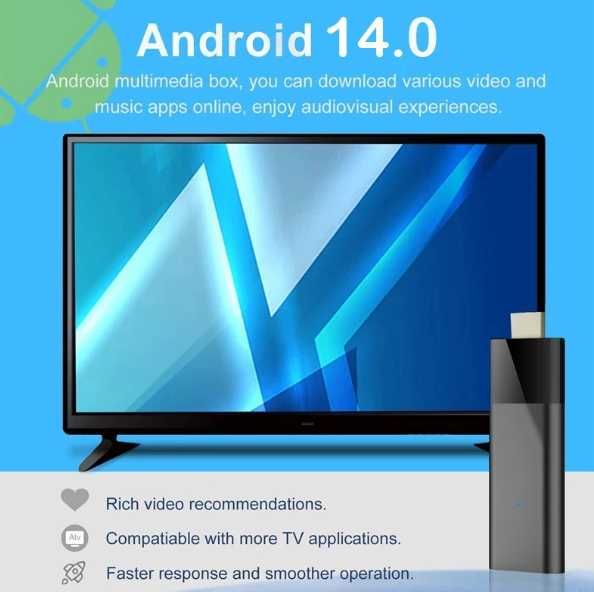 Android TV box - SMART TV - 4GB/64GB - Sklep Play - WiFi - Internet