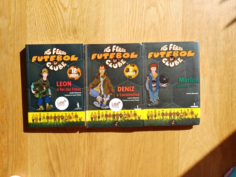 Livros da Coleção As feras Futebol Clube - números 1, 5 e 10