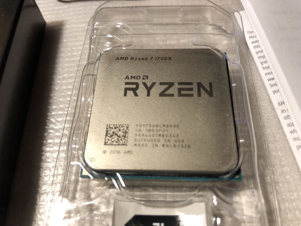 Продам процессор AMD Ryzen 7 1700X