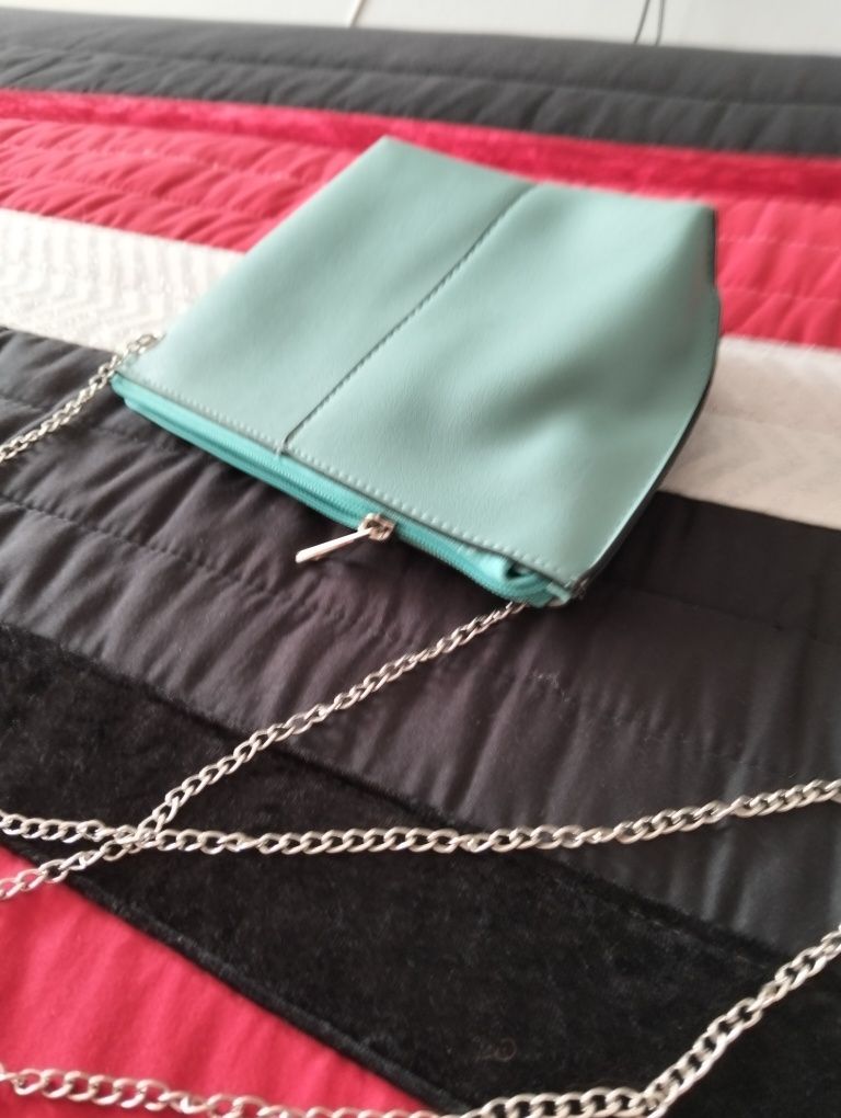 Bolsa de ombro verde marinho