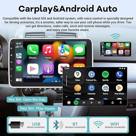 2G + 64G автомагнітола Carplay Android 15 1din