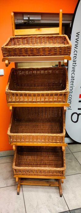 Regał na pieczywo ratanowy