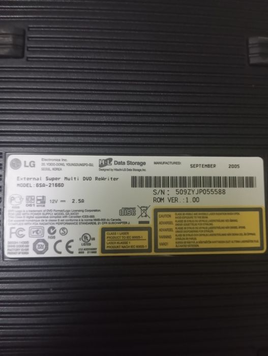 Зовнішній DVD програвач