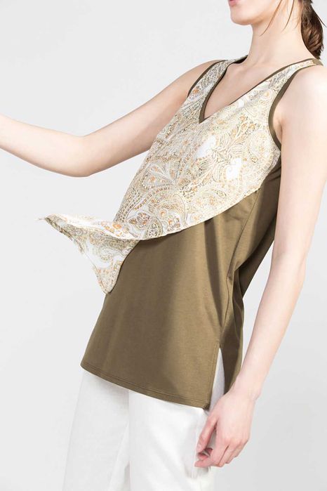 Женская блуза Cortefiel L XL 48 50 блузка топ футболка майка вискоза