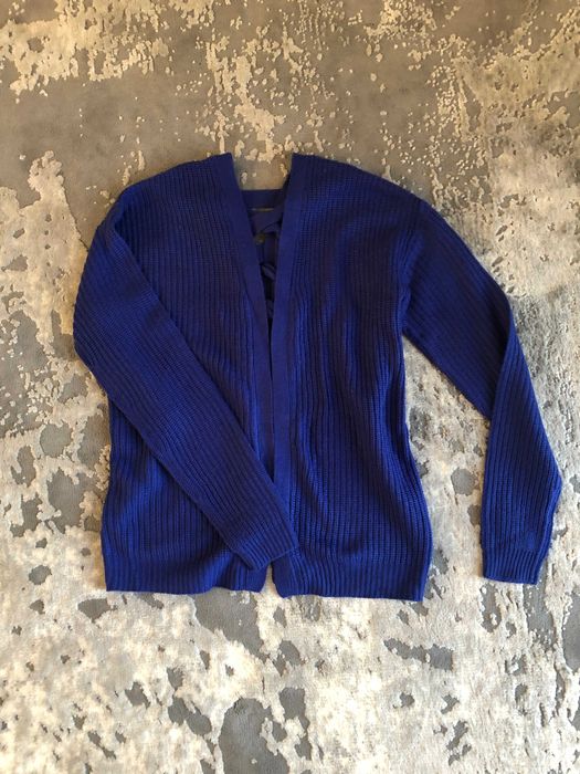 sweter kardigan niebieski-chabrowy r L