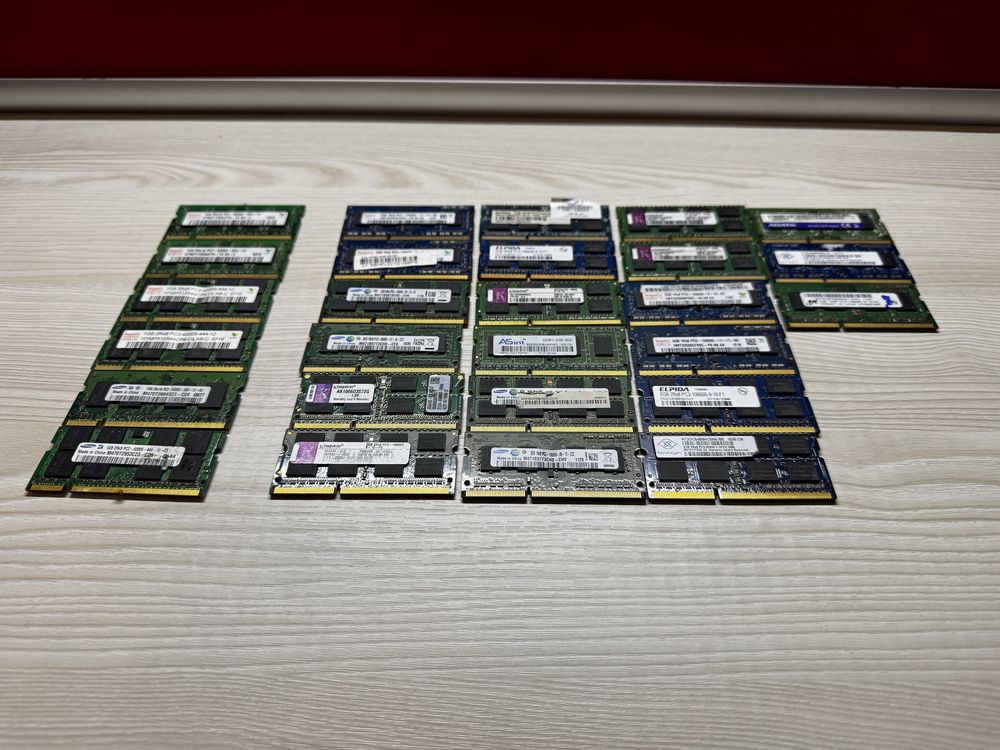 ‼️Лот за всі 27шт‼️Оперативна памʼять для ноутбука DDR3 so-dimm ddr2