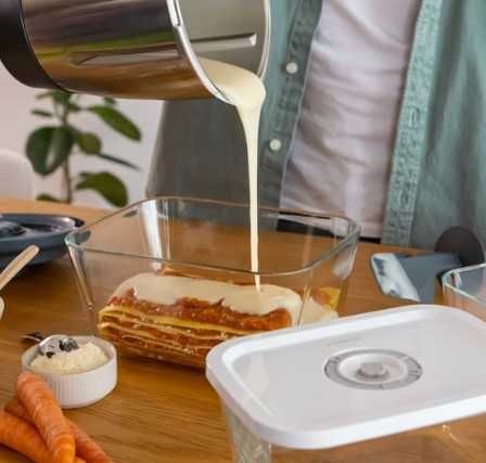 Pompka próżniowa Vorwerk i 3 szklane pojemniki Thermomix