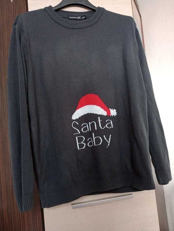 Sweter świąteczny Santa Baby, Boohoo