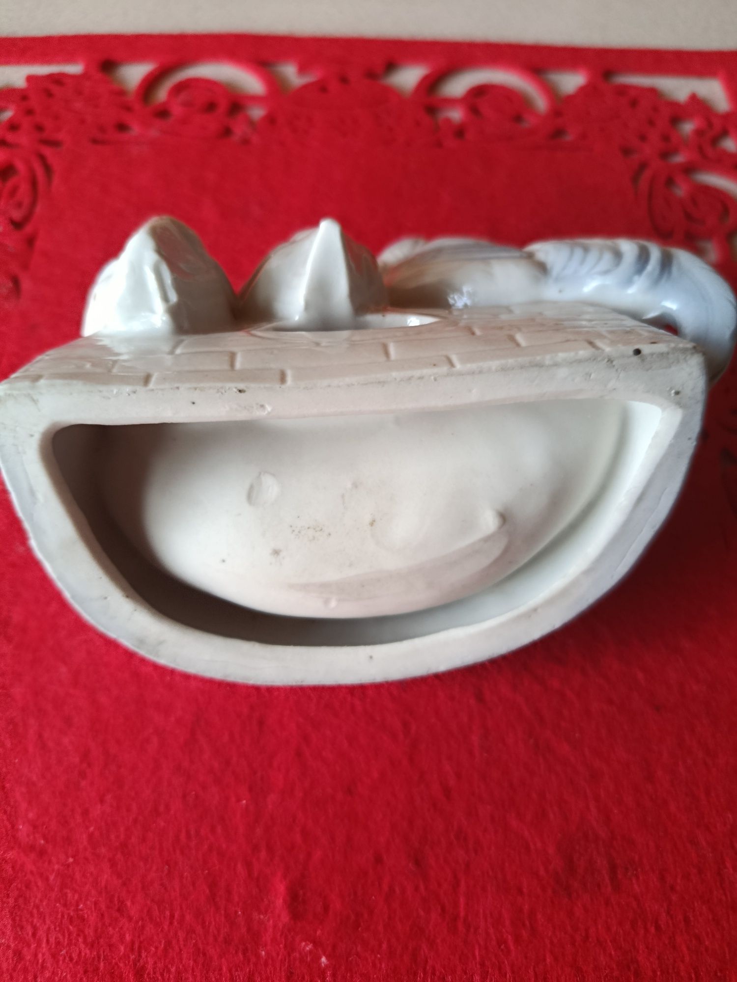 Porcelanowy kogut kury figurka paterka stara  przedwojenna