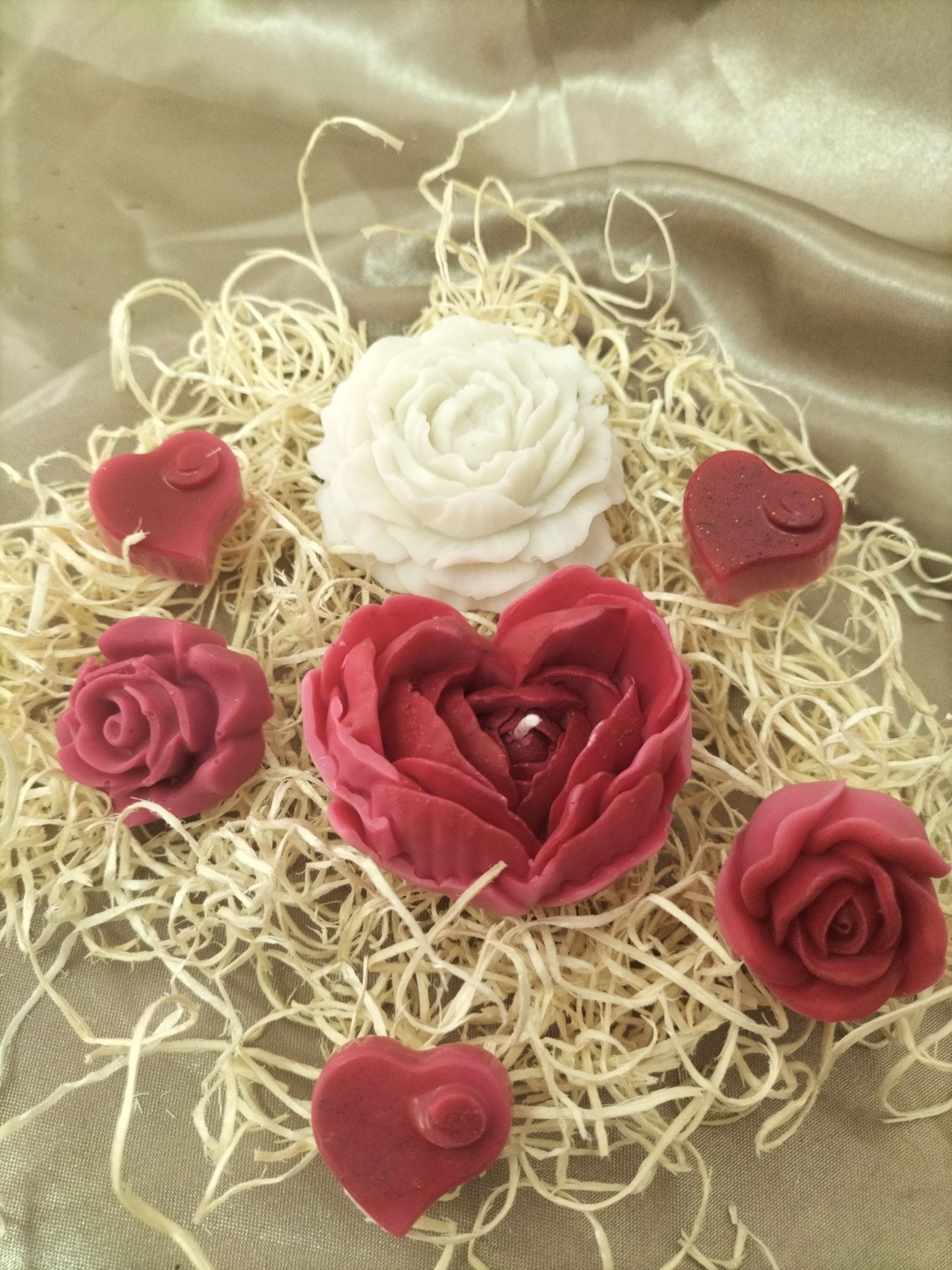 Vela flor Peônia