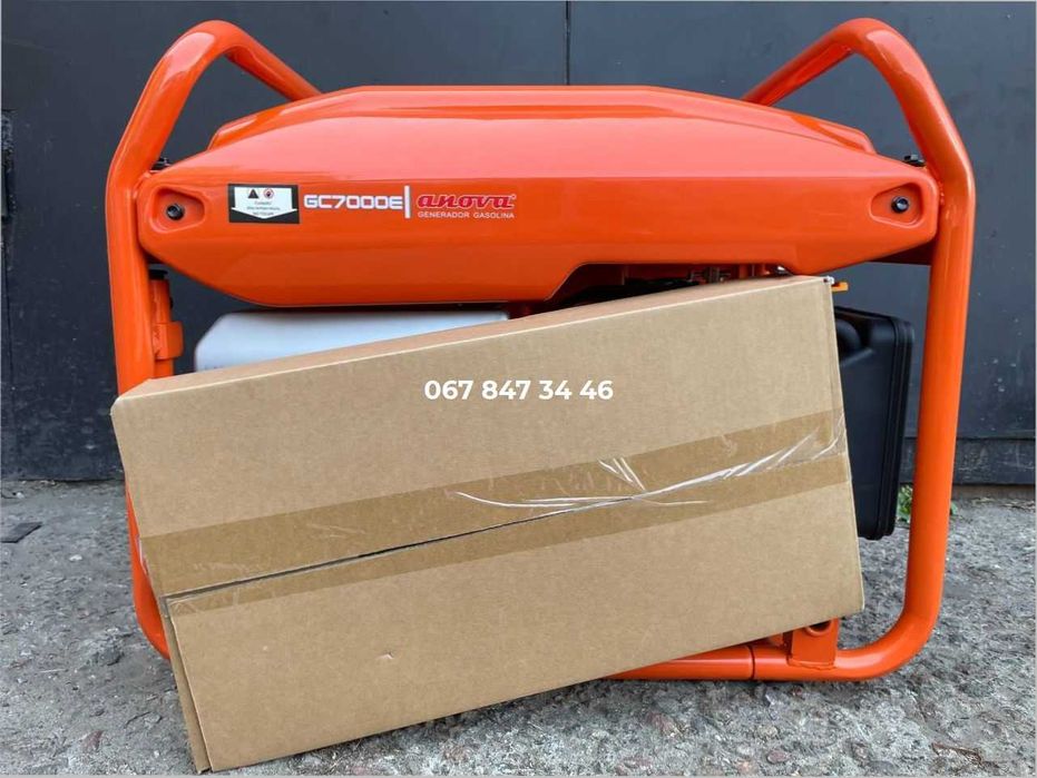 Генератор ANOVA GC7000E 7.0 kW / 8.75 kVA 230V Бензин 1 фаза Испания